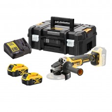 DeWALT DCG405P2 kampinis šlifuoklis 2x5 Ah TSTAK